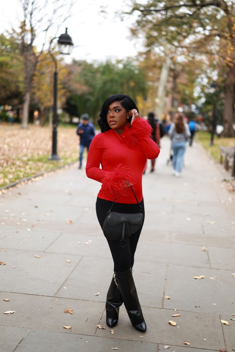 Red Long Sleeve Starter Shirt