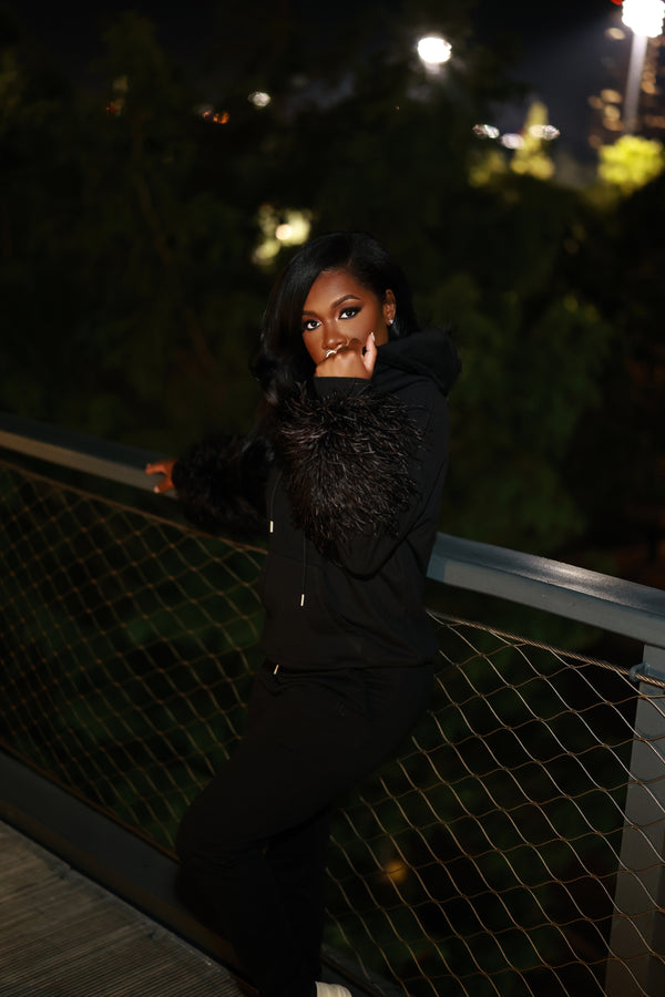 Black Pull-Over Hoodie